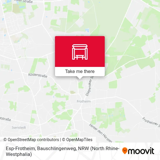 Esp-Frotheim, Bauschlingenweg map