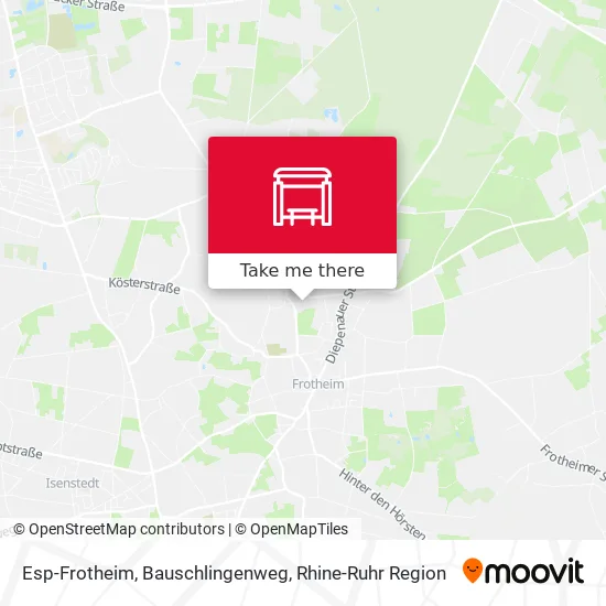 Карта Esp-Frotheim, Bauschlingenweg