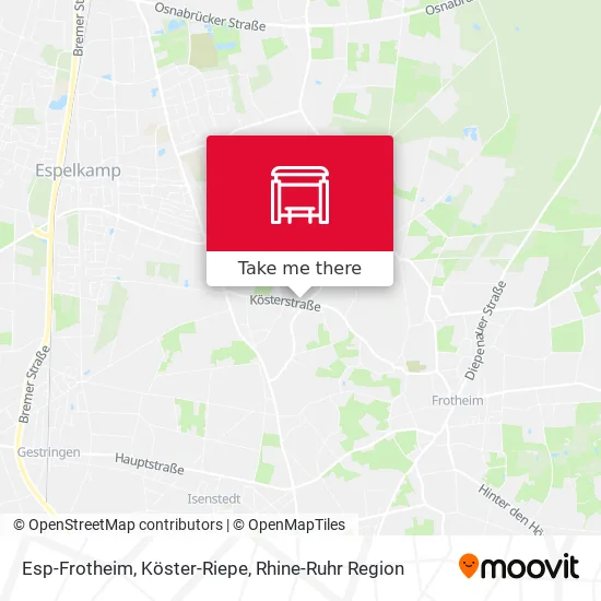 Карта Esp-Frotheim, Köster-Riepe