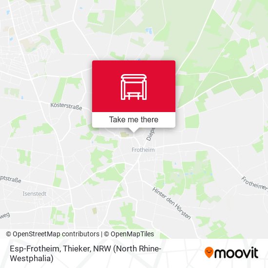 Карта Esp-Frotheim, Thieker