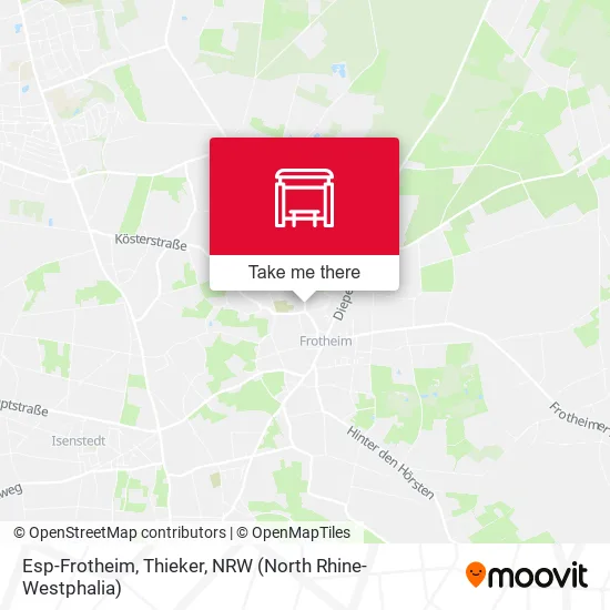 Карта Esp-Frotheim, Thieker