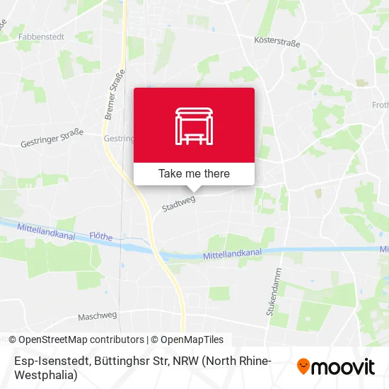 Карта Esp-Isenstedt, Büttinghsr Str
