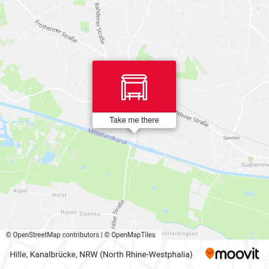 Hille, Kanalbrücke map