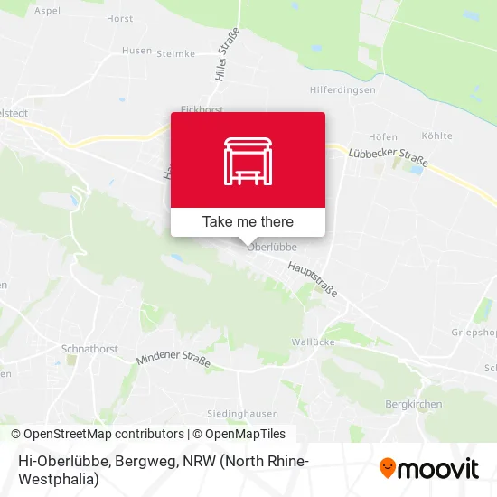 Карта Hi-Oberlübbe, Bergweg