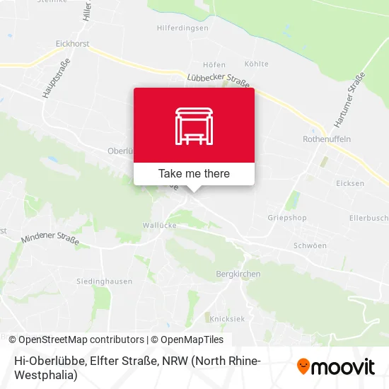 Карта Hi-Oberlübbe, Elfter Straße