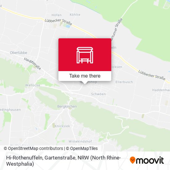 Карта Hi-Rothenuffeln, Gartenstraße