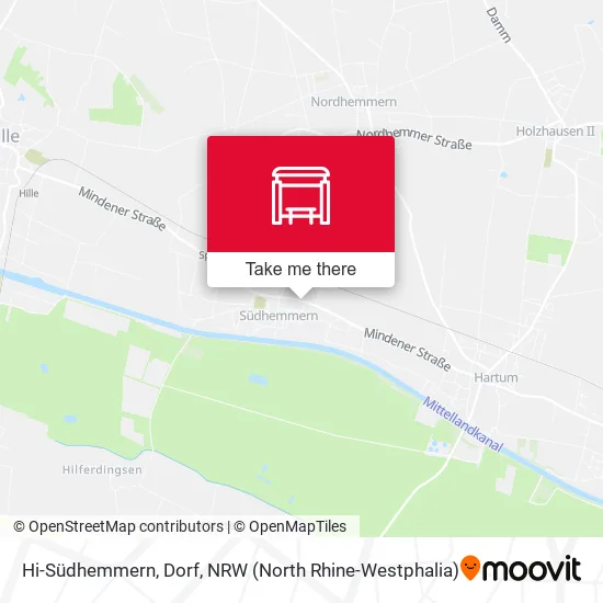 Карта Hi-Südhemmern, Dorf