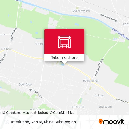 Hi-Unterlübbe, Köhlte map