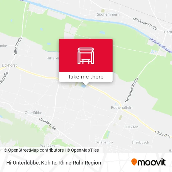 Карта Hi-Unterlübbe, Köhlte