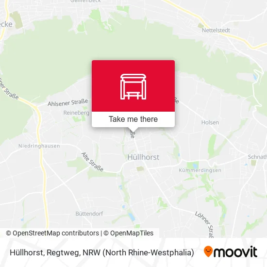 Карта Hüllhorst, Regtweg