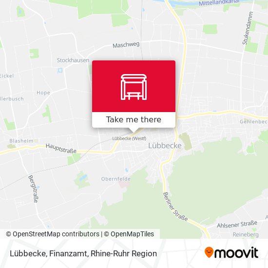 Lübbecke, Finanzamt map