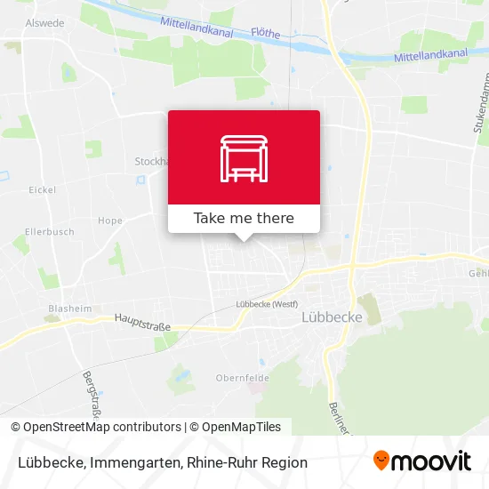 Карта Lübbecke, Immengarten