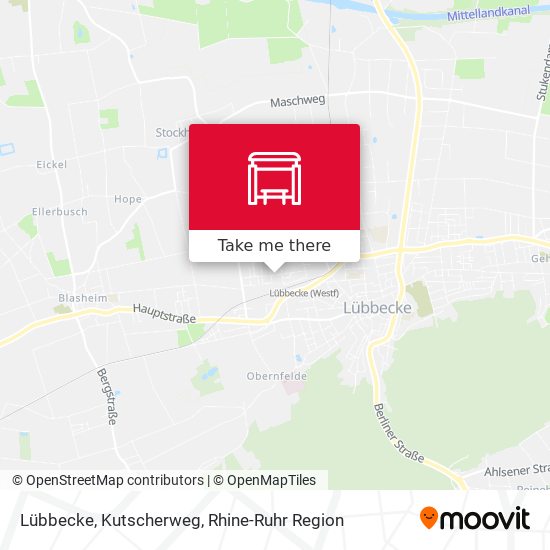 Lübbecke, Kutscherweg map