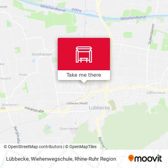 Lübbecke, Wiehenwegschule map