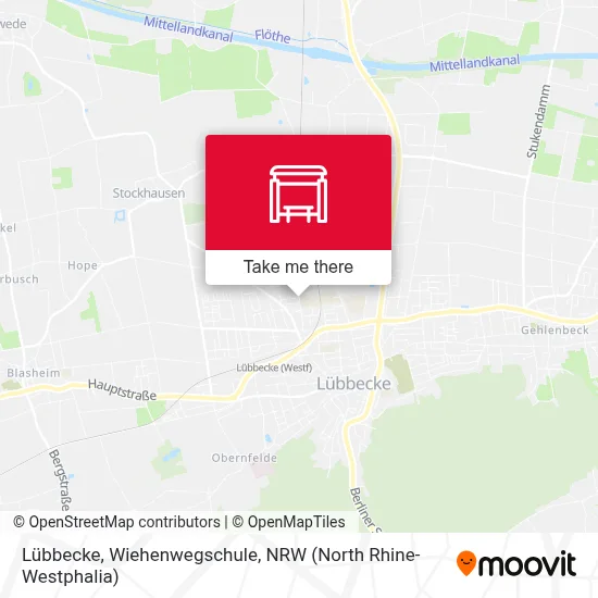 Lübbecke, Wiehenwegschule map