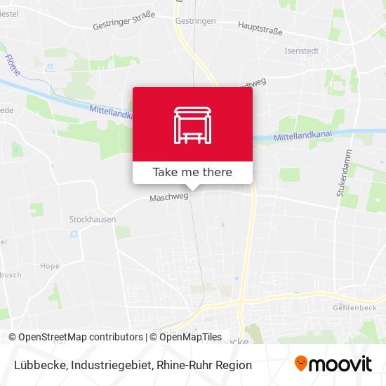 Lübbecke, Industriegebiet map