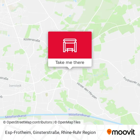 Карта Esp-Frotheim, Ginsterstraße