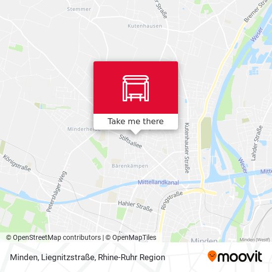 Minden, Liegnitzstraße map