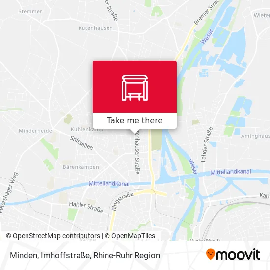 Карта Minden, Imhoffstraße