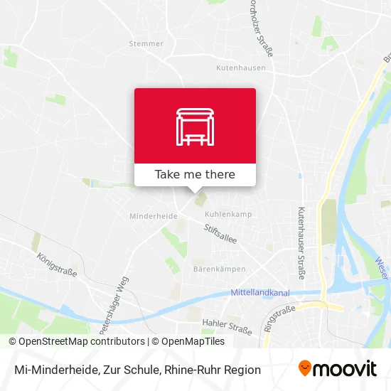 Карта Mi-Minderheide, Zur Schule