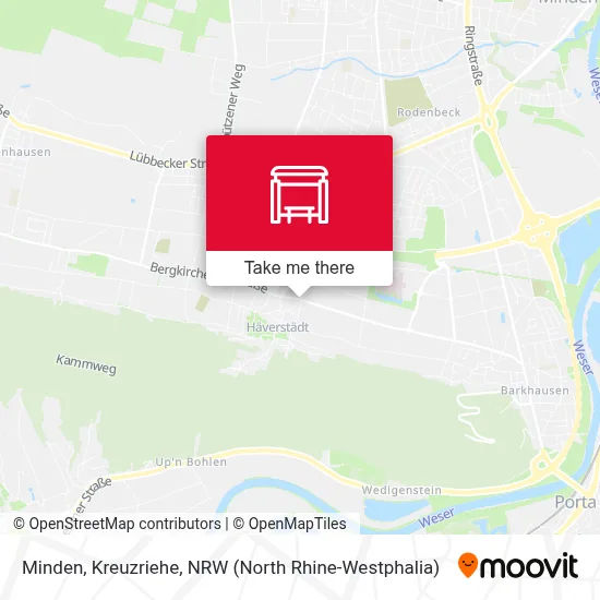 Minden, Kreuzriehe map