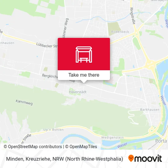 Minden, Kreuzriehe map