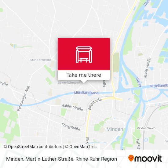 Minden, Martin-Luther-Straße map