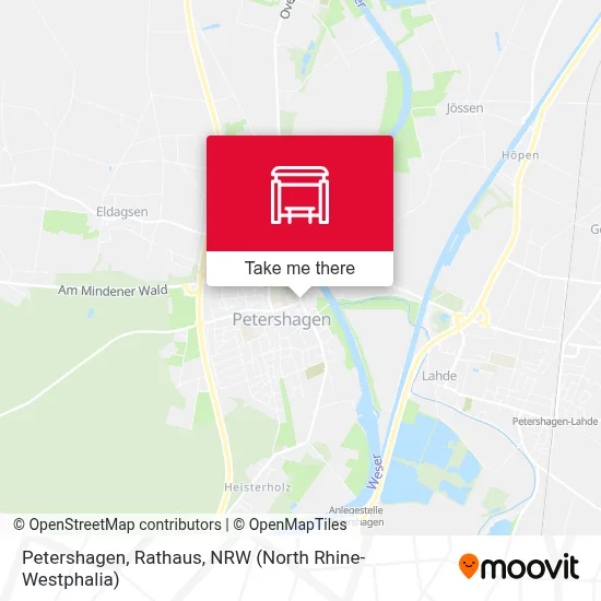 Petershagen, Rathaus map