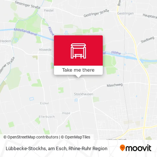 Карта Lübbecke-Stockhs, am Esch