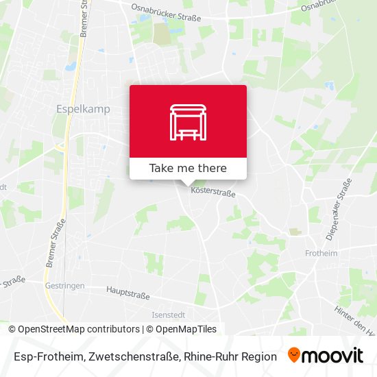 Карта Esp-Frotheim, Zwetschenstraße