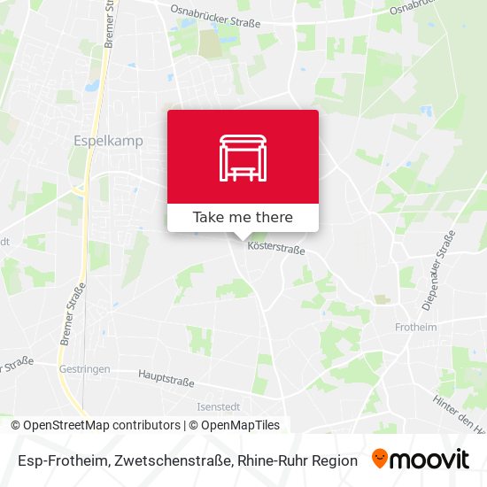 Esp-Frotheim, Zwetschenstraße map