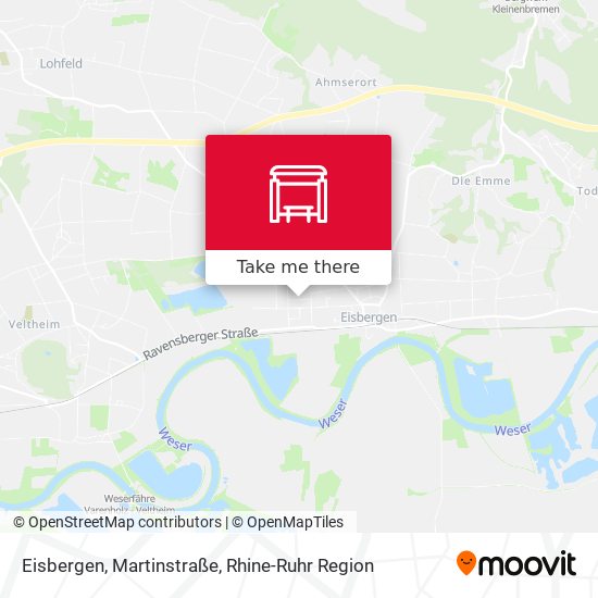 Eisbergen, Martinstraße map