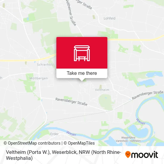 Veltheim (Porta W.), Weserblick map