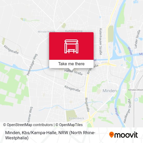 Minden, Kbs/Kampa-Halle map