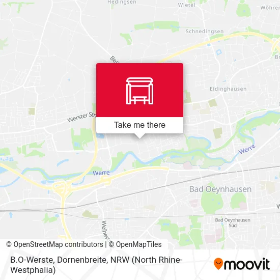 B.O-Werste, Dornenbreite map