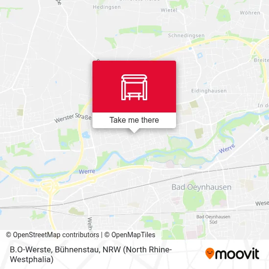 B.O-Werste, Bühnenstau map