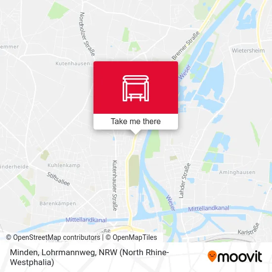 Minden, Lohrmannweg map