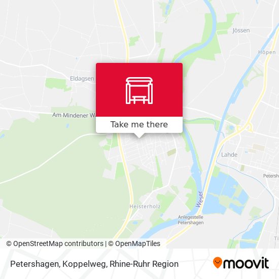 Petershagen, Koppelweg map