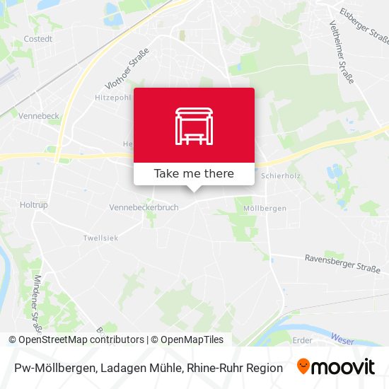 Pw-Möllbergen, Ladagen Mühle map