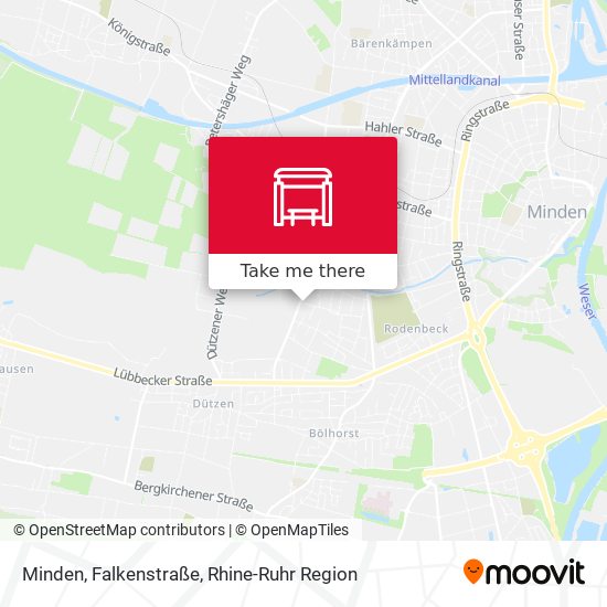 Minden, Falkenstraße map