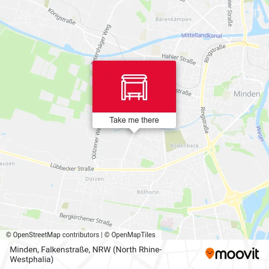 Minden, Falkenstraße map