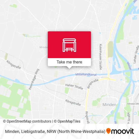 Карта Minden, Liebigstraße
