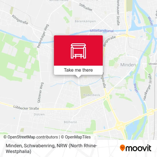 Minden, Schwabenring map