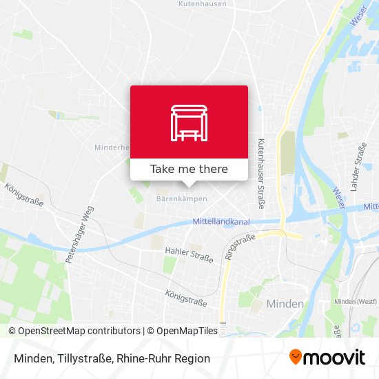 Minden, Tillystraße map