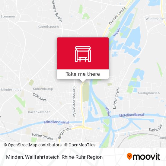 Карта Minden, Wallfahrtsteich