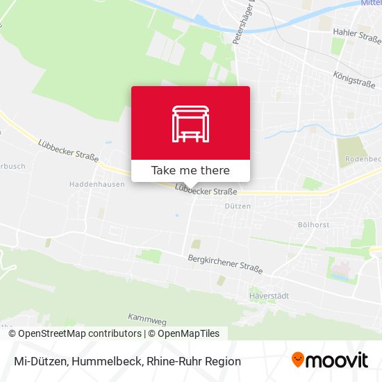 Mi-Dützen, Hummelbeck map