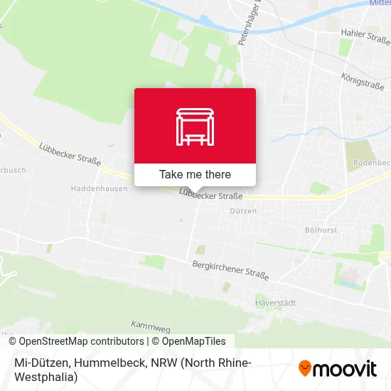 Mi-Dützen, Hummelbeck map