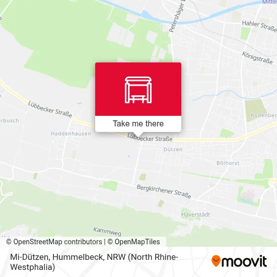 Mi-Dützen, Hummelbeck map