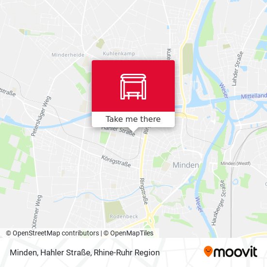 Minden, Hahler Straße map