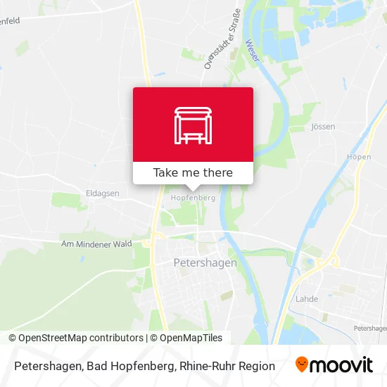 Карта Petershagen, Bad Hopfenberg